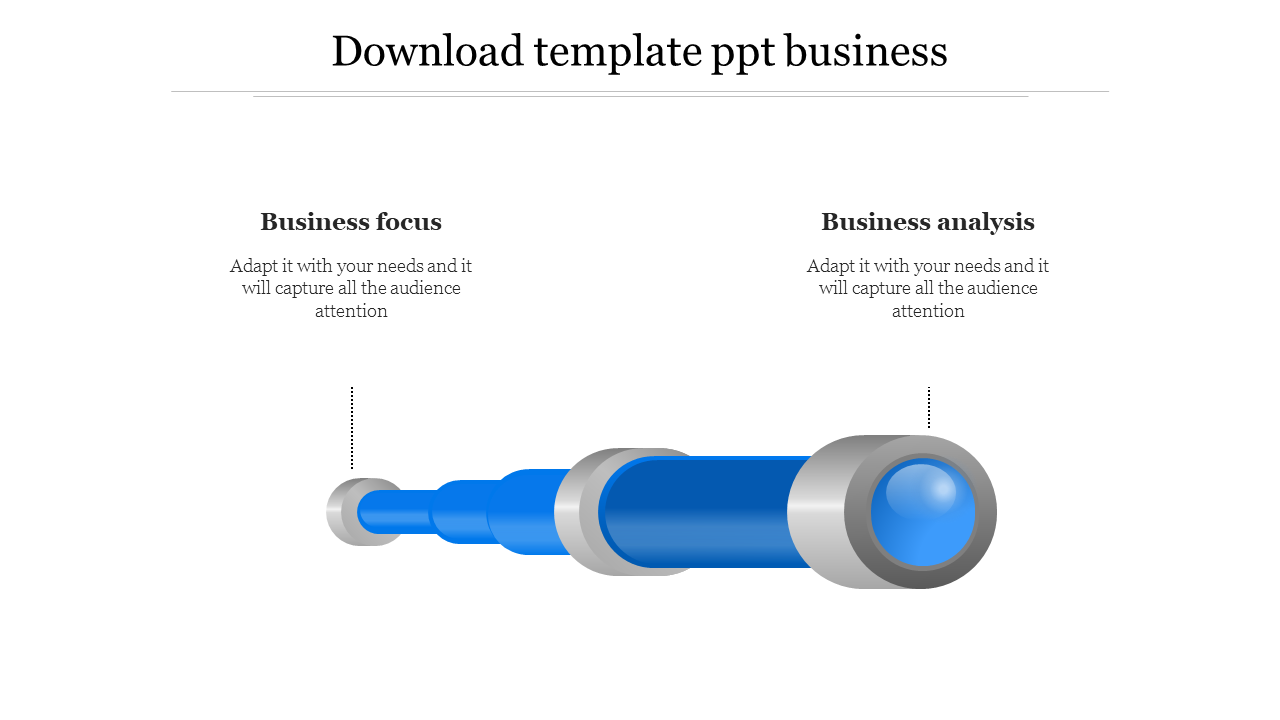 download template ppt business-Blue